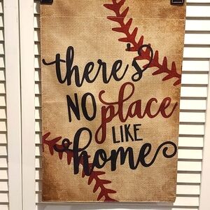 There is no place like home - Welcome FLAG yard sign, garden door NWT Ba…